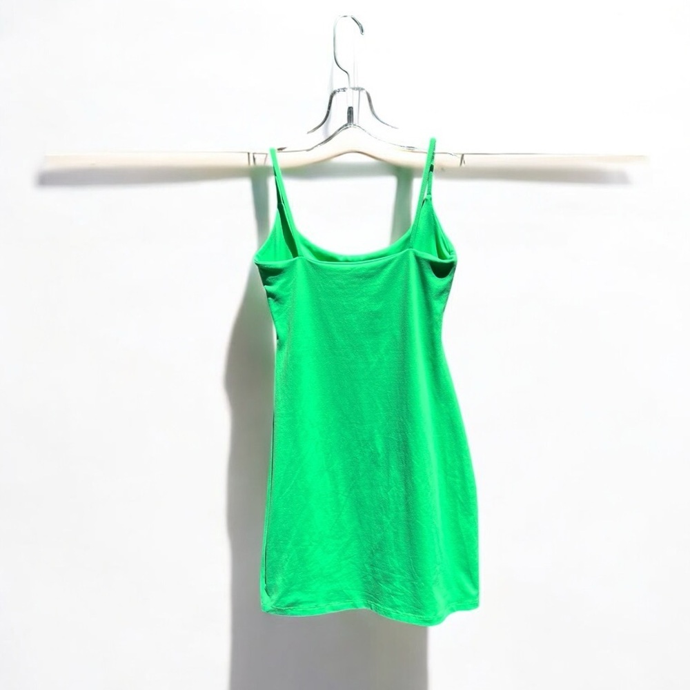 🌻NEW NWOT Susana Monaco Green Thin Strap Mini Dress Susana Monaco | Size XS - Picture 4 of 7